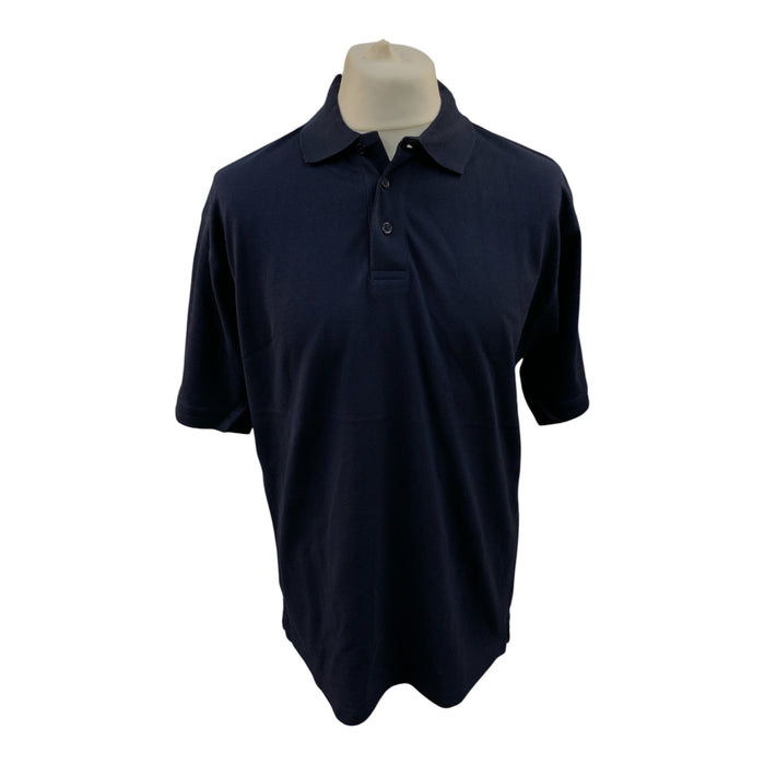 Navy Blue Poloshirt Plain Large JHK JT58 POLOSH-01-AN