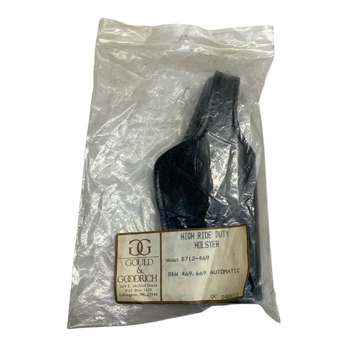 Vintage Gould & Goodrich B712-469 High Ride Handgun Holster Black New GH101