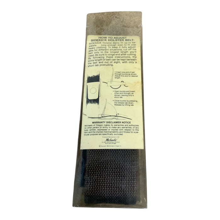 Vintage Uncle Mike’s Sidekick Holster Belt 8800-2 One Size New NOS UNCMKBLT01N