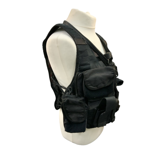 ARV MK2 Black Tactical Load System Tac Vest Security Dog Handler ODDBV28-01B