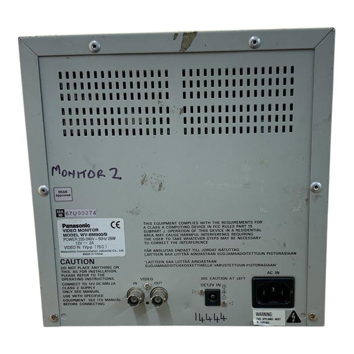 Panasonic Video Monitor WV-BM900/B