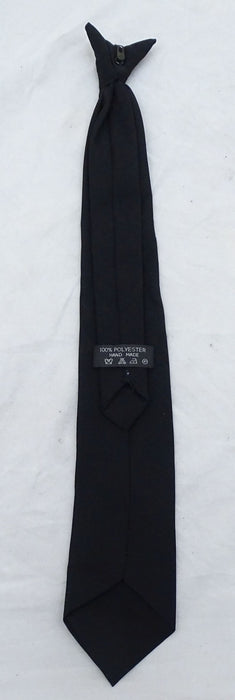 Clip On Tie Black For Smart Dress Security Doorman CLIPTIE12A