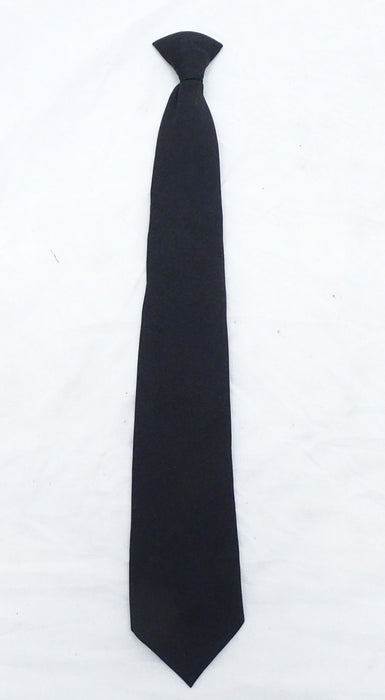 Clip On Tie Black For Smart Dress Security Doorman CLIPTIE12A