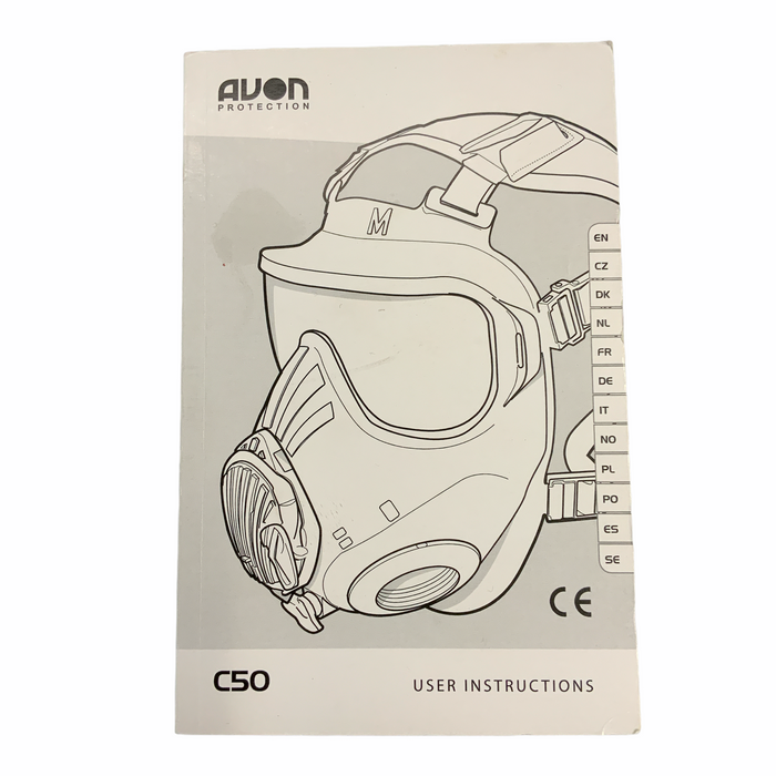 Avon C50 Manual User Instruction Gas Mask Respirator