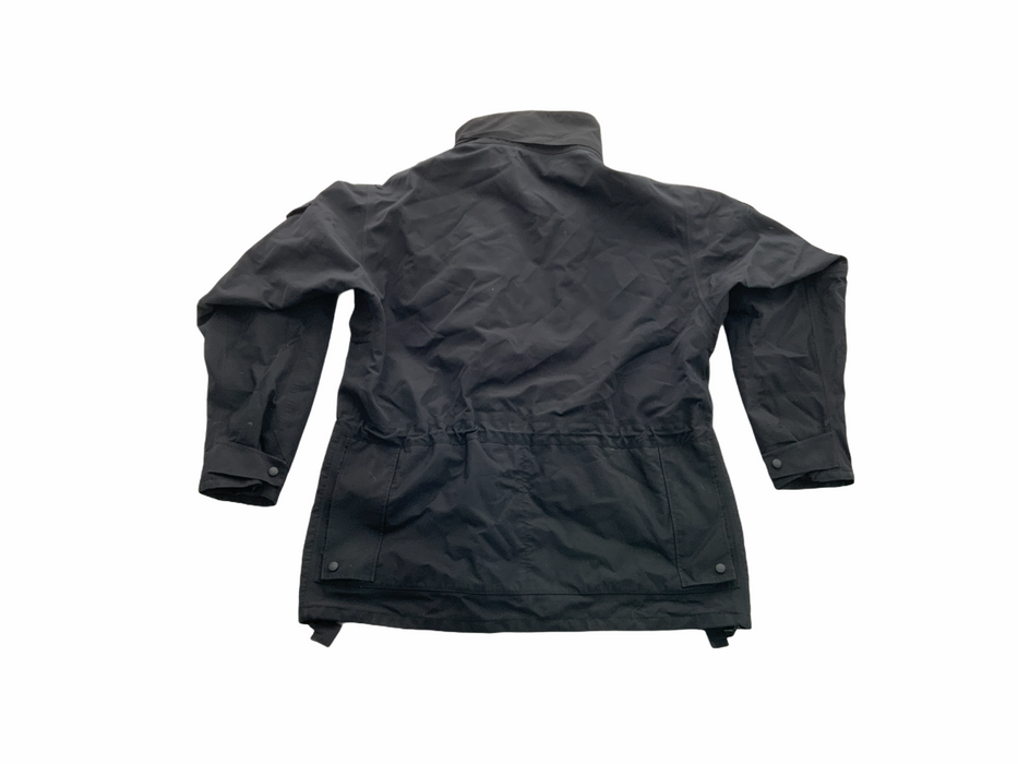 Black Waterproof 3/4 Length Tactical Rain Coat Security Dog Handler XL/T OJ35