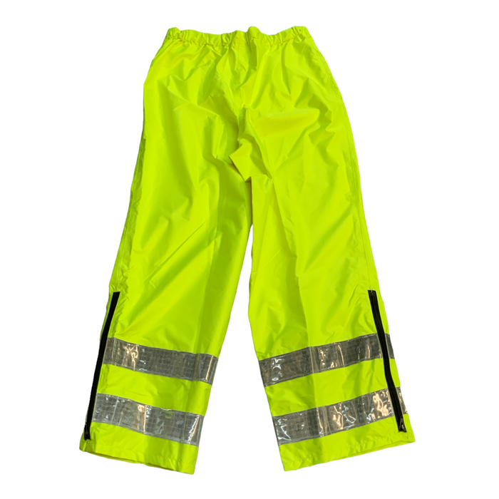New Unisex Hi Vis 100% Polyester Waterproof Overtrousers Work HVWP01N