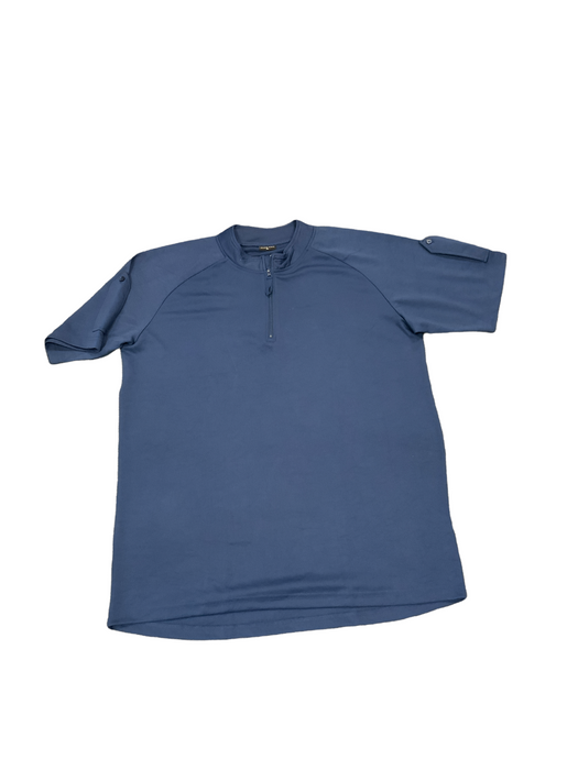 Male Blue S/Sleeve Wicking Shirt Arm Epaulettes Security Dog Handler WKS28A