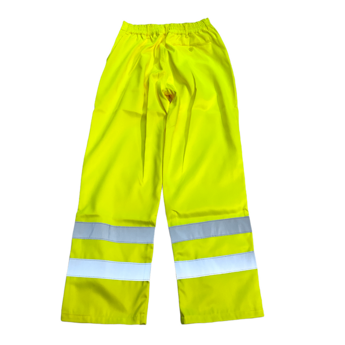 New Portwest EO41 Yellow Hi Vis Polycotton Trousers PWHVT01N