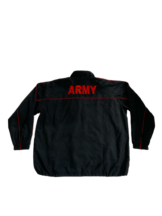 Genuine Army Logo Tracksuit Top Training PT Jacket Softshell Black OAJ84