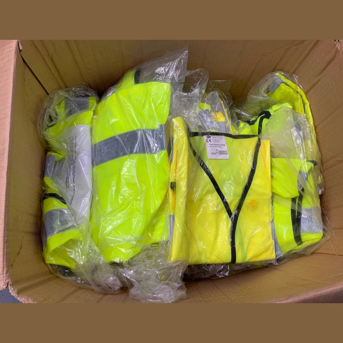 Job Lot Wholesale Bundle 20 Hivis Lightweight Vests NEWHVLWJOBLOT