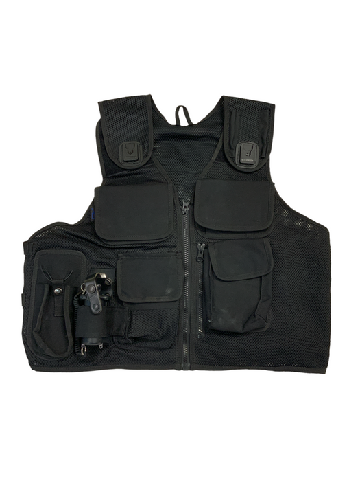 Black Tactical Load System Tac Vest Security Dog Handler Events OBTV54B