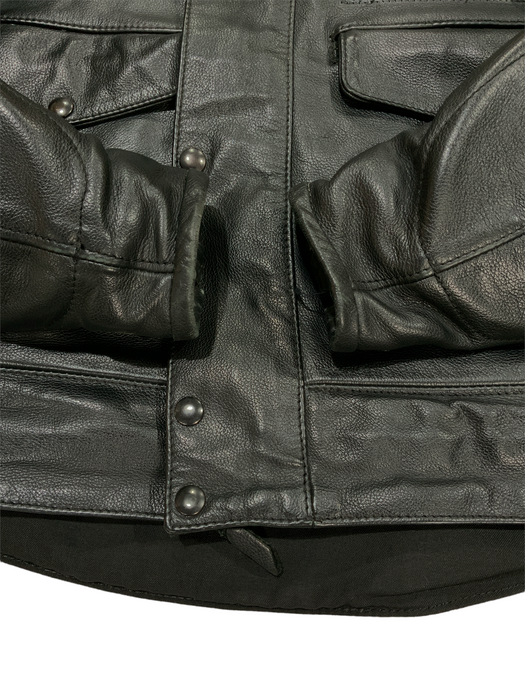 BKS Leather Jacket Black From Two Piece Chest 48” BKSJKT06B GRADE B
