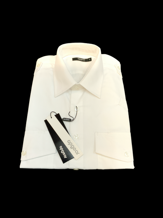 New Opgear Mens White Short Sleeve Shirt With Epaulettes MSW09N
