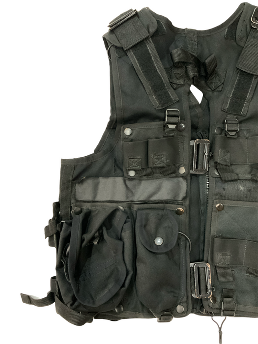 Arktis Black Tac Vest SAS Combat Security Paint-balling 44”-50” Chest OBTV30