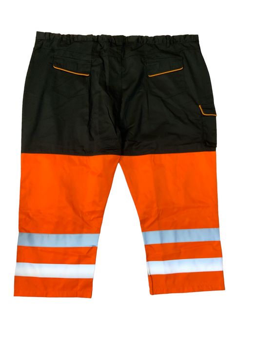 New (with defect) Male Recovery Trousers Black Orange Mechanic RECTRS03ND