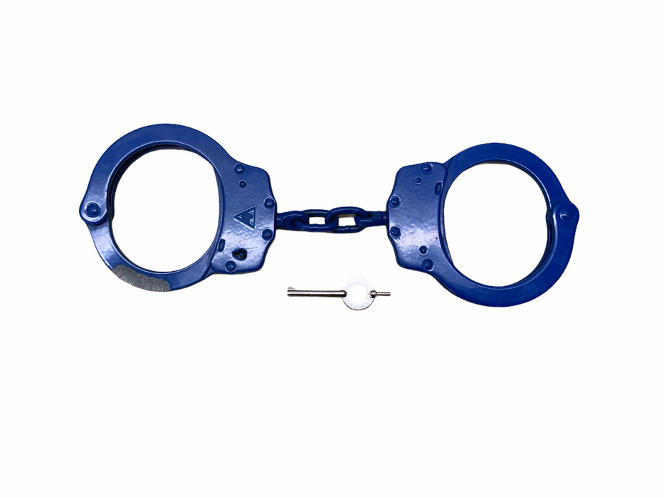Blue Hiatt Chain Link Handcuffs Speedcuffs Quickcuff Grade A