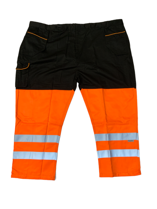 New Male Recovery Trousers Black and Orange Security Mechanic RECTRS02N
