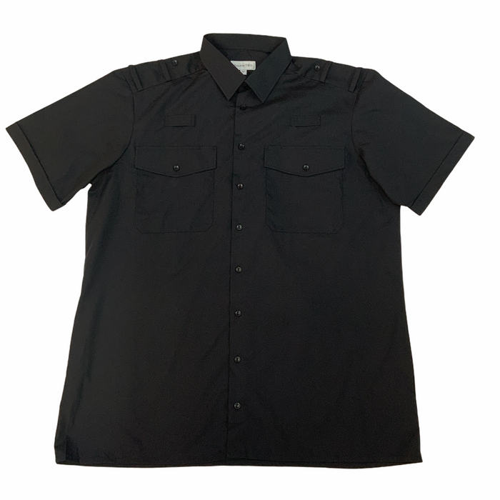 Double Two Female Short Sleeve Dark Navy Shirt Uniform Security Prison FSBLK02