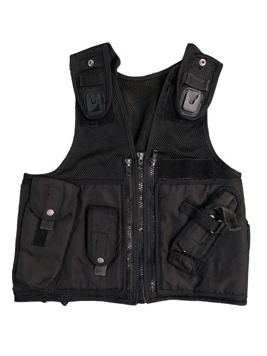 Black Tactical Load System Tac Vest Security Dog Handler OBTV52