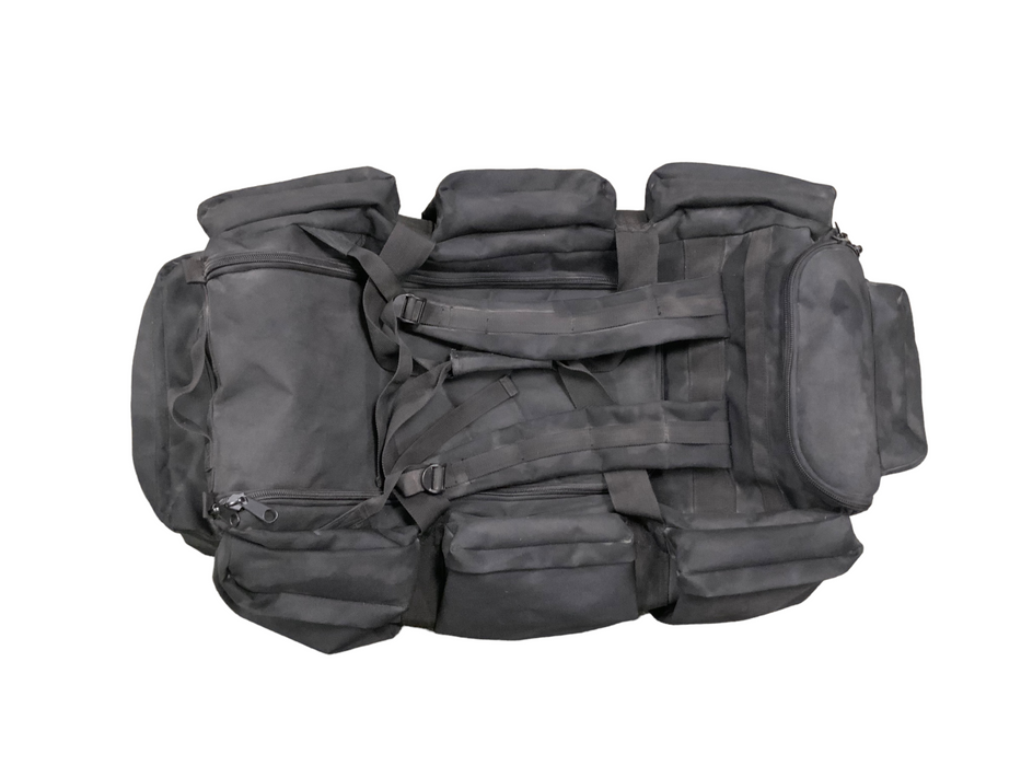 Black Tactical Durable Nylon Short Handled Kit Bag Large Rucksack KB03A