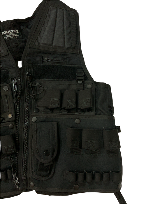Arktis Black Tac Vest SAS Combat Security Paint-balling 44”-50” Chest OBTV29