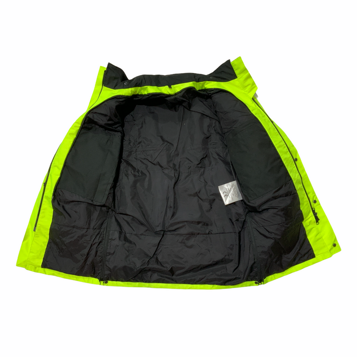 Hi Vis Security Badged Jacket Waterproof Rain Coat HVPC14A