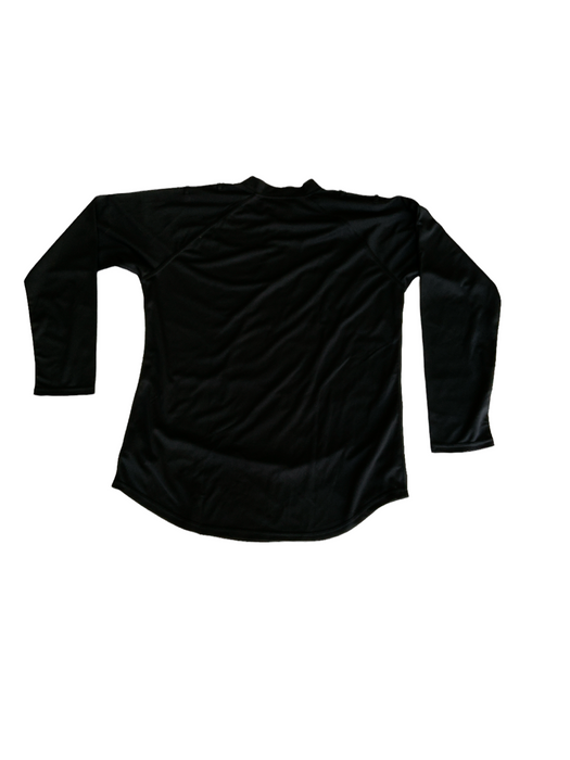 Male Black Long Sleeve Wicking Shirt Epaulettes Loops Security WKS25A