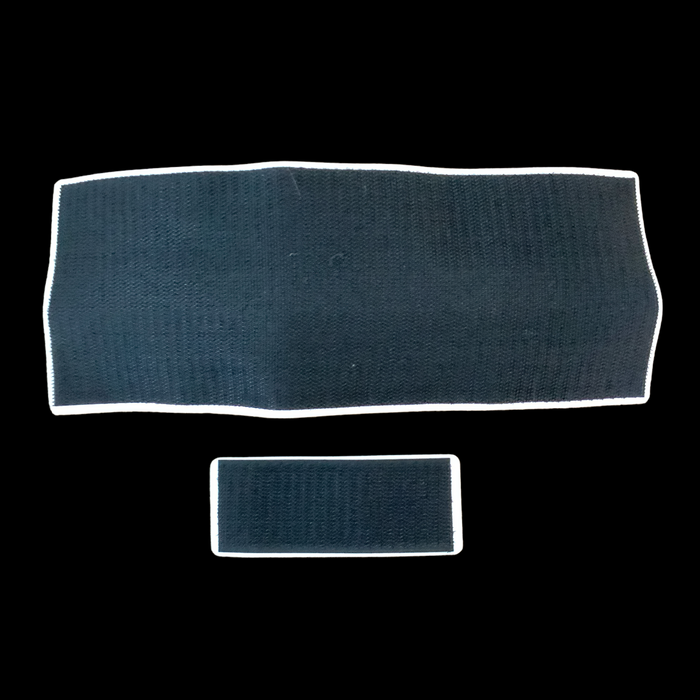 Encapsulated POLICE STAFF Badge Set Hook and Loop Backing Police branded