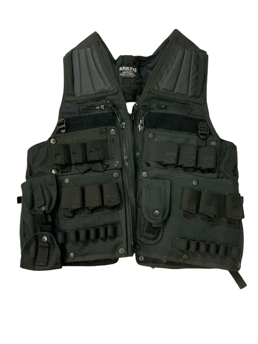 Arktis Black Tac Vest SAS Combat Security Paint-balling 44”-50” Chest OBTV29