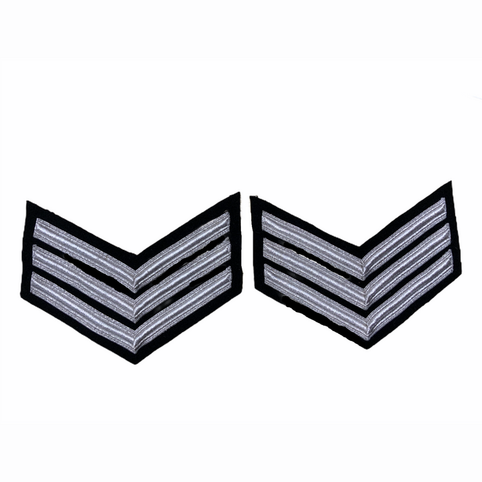 Police Prison Sew On Embroidered Sergeant Stripes Patch Badge SGTSTR4