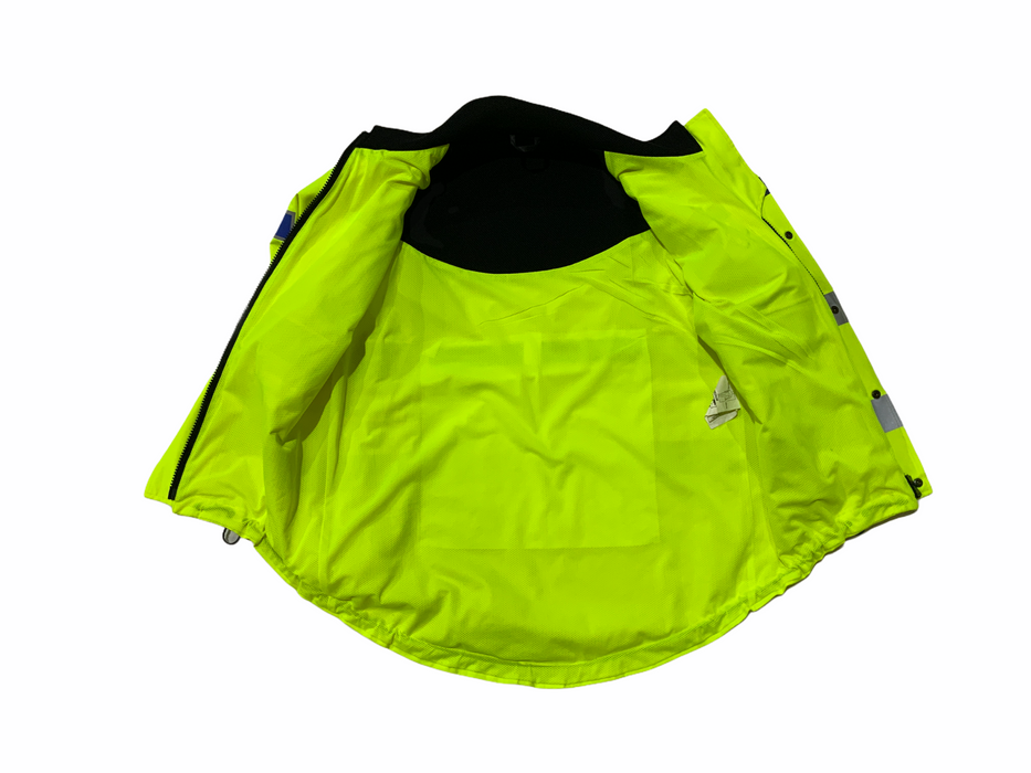 New Hivis Waterproof Scooped Police Cycling Jacket
