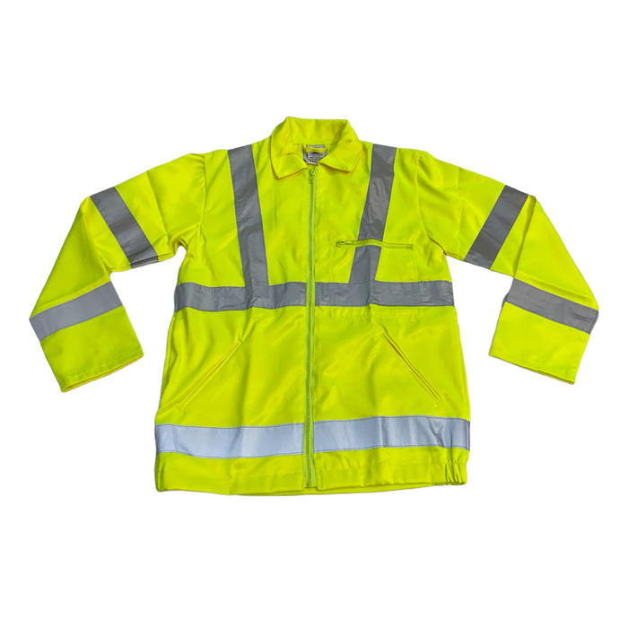 New Portwest EO40 Yellow Hi Vis Polycotton Jacket PWHVJ01N