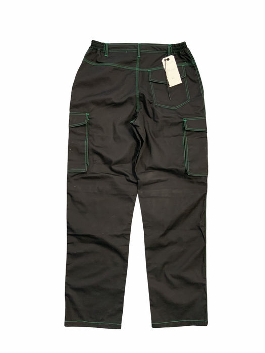 New Men's Black Cargo Trousers