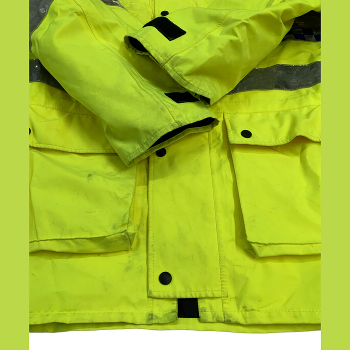 Hi-Vis Goretex Waterproof Rain Coat Marshal Dog Handler Events HVGC7B