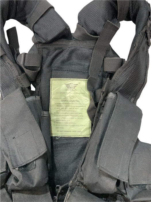 Black Tactical Load System Tac Vest Security Dog Handler OBTV27 Grade B