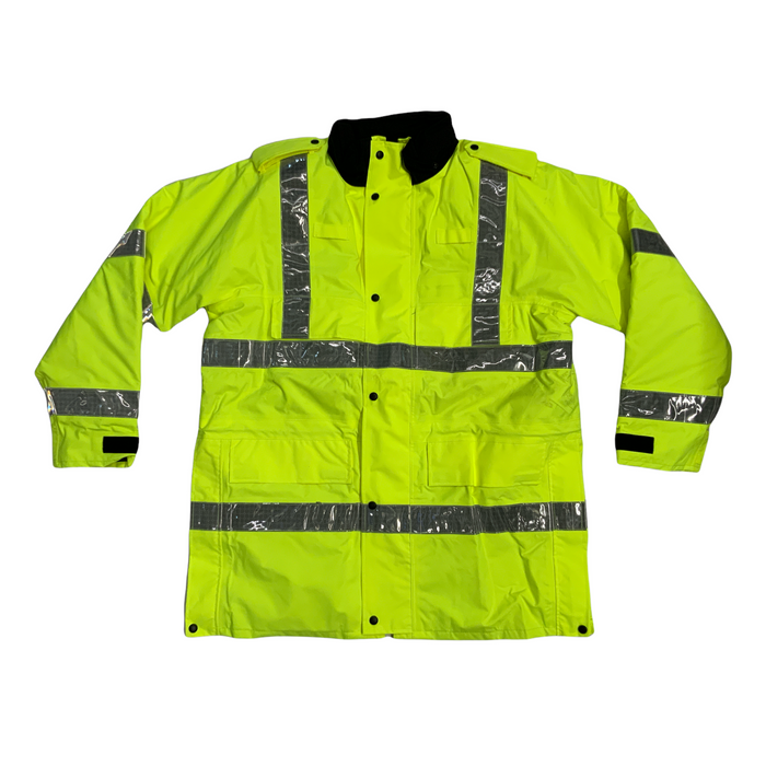 Hivis 3/4 Goretex Waterproof Rain Coat Security HVGC04AN