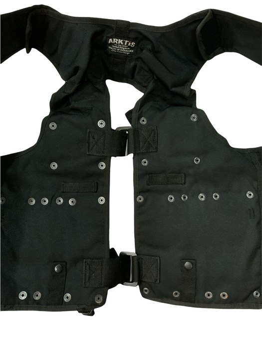 Arktis Black Tac Vest SAS Combat Security Paint-balling 44”-50” Chest OBTV28
