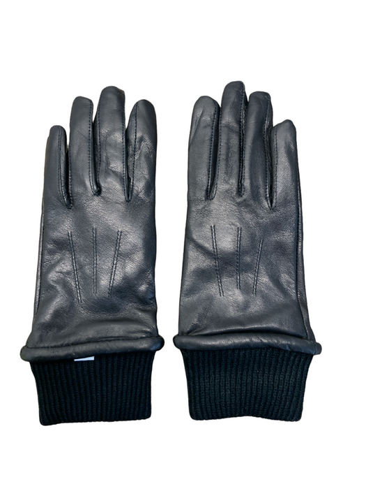 New Female Black Leather Prison Service Gloves Security Patrol GLV33N