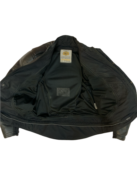 BKS Leather Jacket Black From Two Piece Chest 46" BKSJKT07B GRADE B
