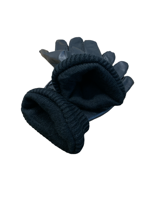 New Male Black Leather Prison Service Gloves Security Patrol GLV35N