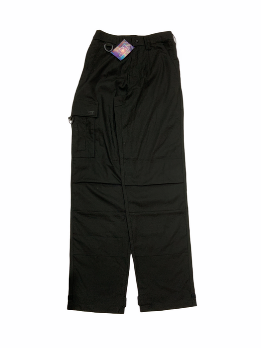 New KIT DESIGN Men's Black Tactical Ripstop Cargo Trousers Style 2