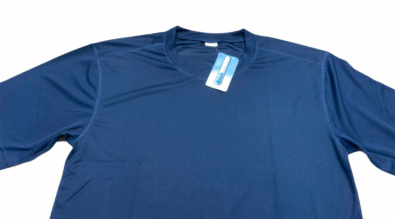 New Unisex Blue Breathable Short Sleeve Wicking T-Shirt WKS12N