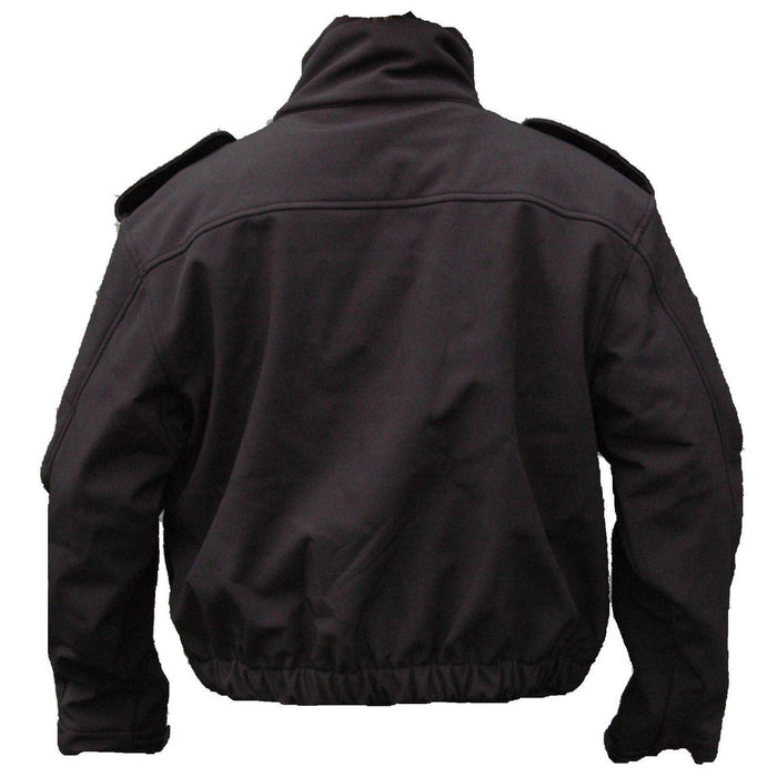 Softshell Jacket Fleece Tactical Black Full Zip Uniform Security TACFLC1A