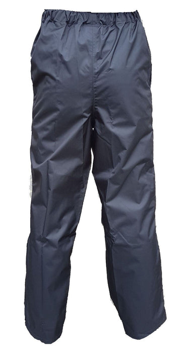 Unisex Black Waterproof Overtrousers Walking Hiking Wet Weather Gear WP03A