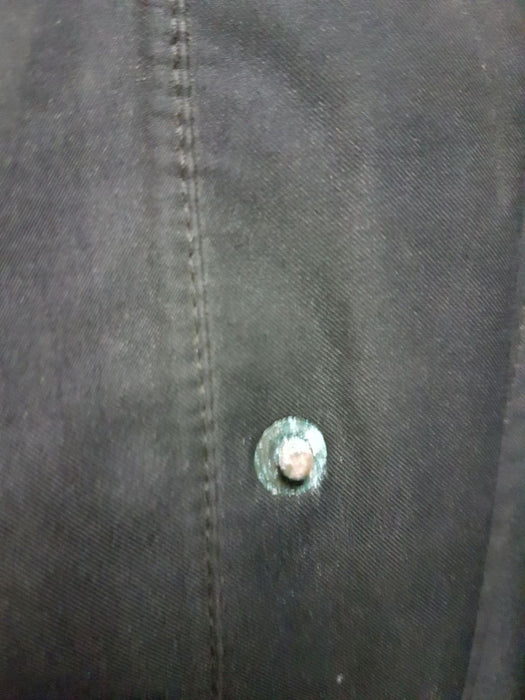 Black 3/4 Polyester Waterproof Rain Coat Security Grade B OJ135