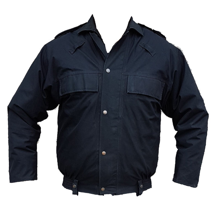 Black Goretex Waterproof Blouson Bomber Jacket Security GBJ03AN