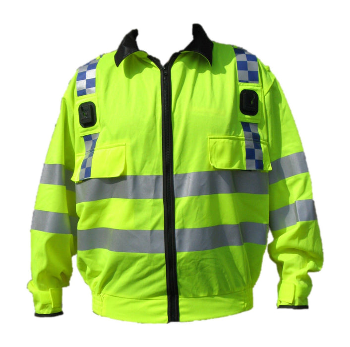 Hi Viz Vis Lightweight Reflective 3M Tape Blouson Bomber Jacket