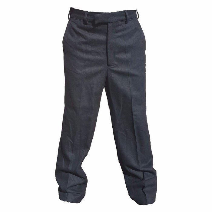 Mens Uniform 100% Wool Formal Smart Trouser Black W3U