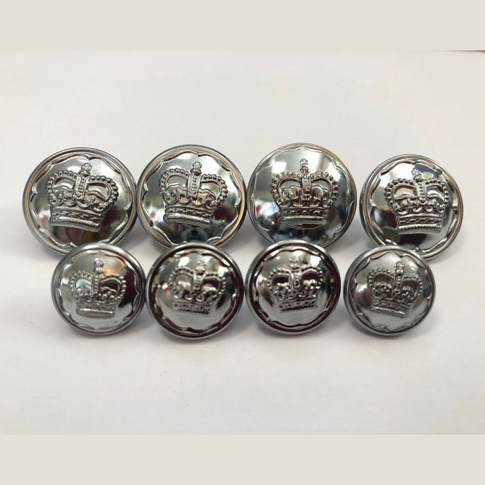 Ex Police Tunic Buttons Set With Crown