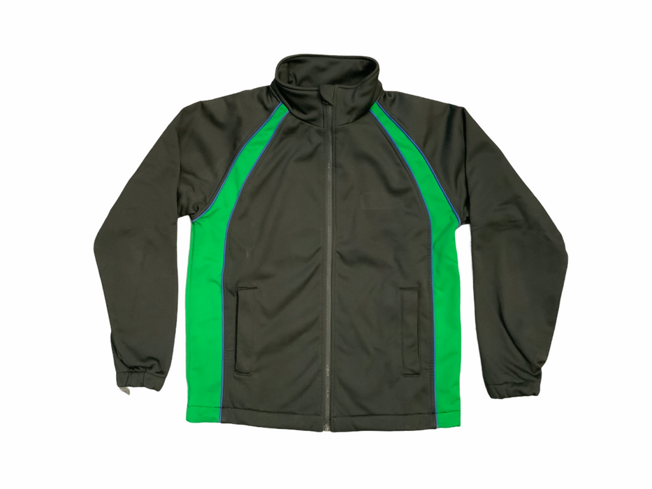 New Charcoal, Blue and Green Softshell Fleece Jacket Mechanic